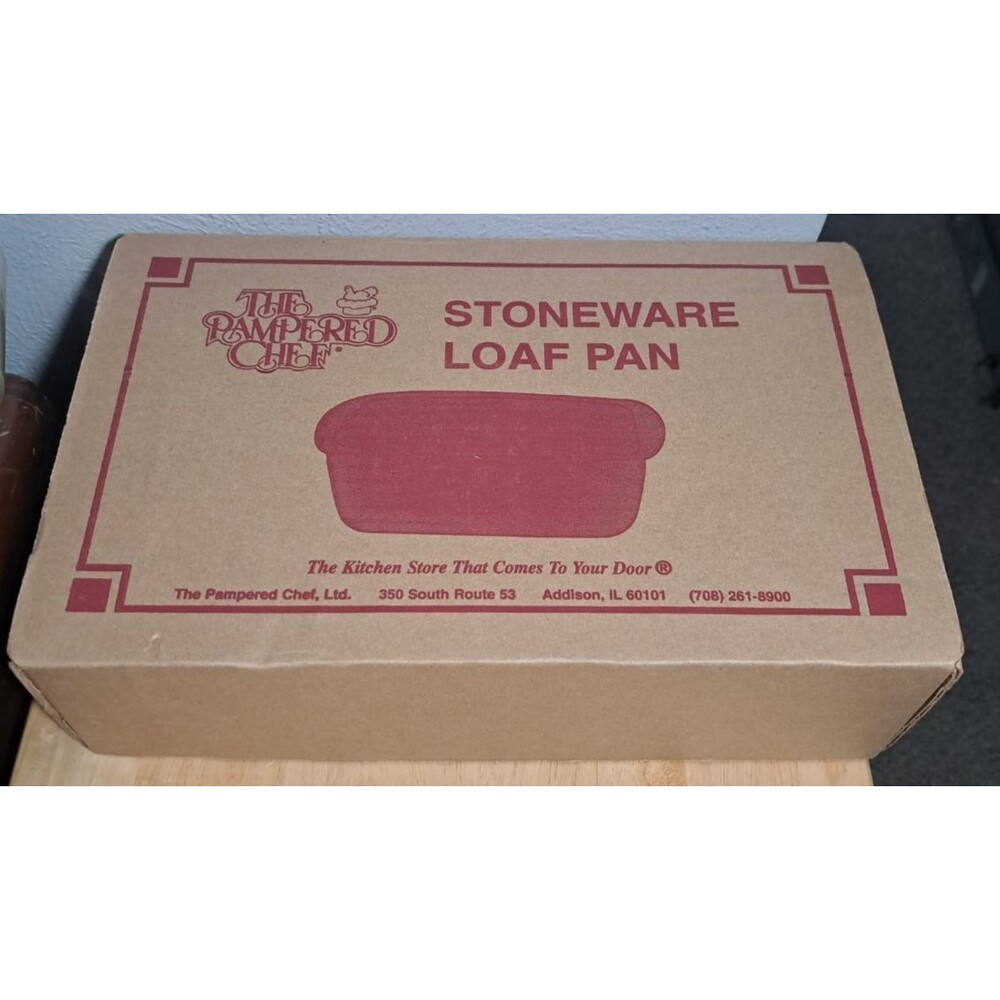 Open Box The Pampered Chef Stoneware Loaf Pan